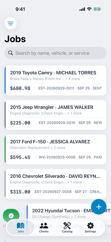 Mark as Paid sheet with payment date and payment method