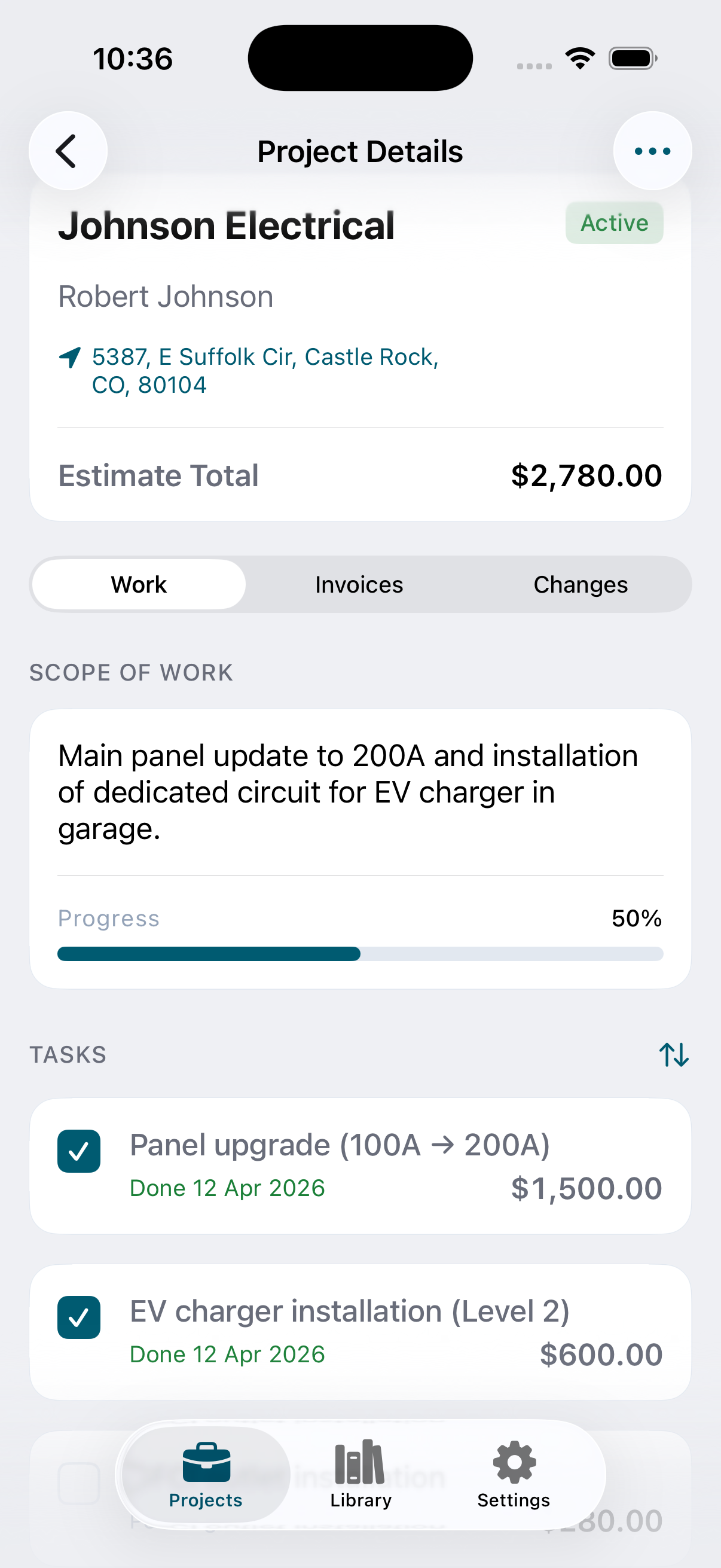 ContractorKit Project Detail